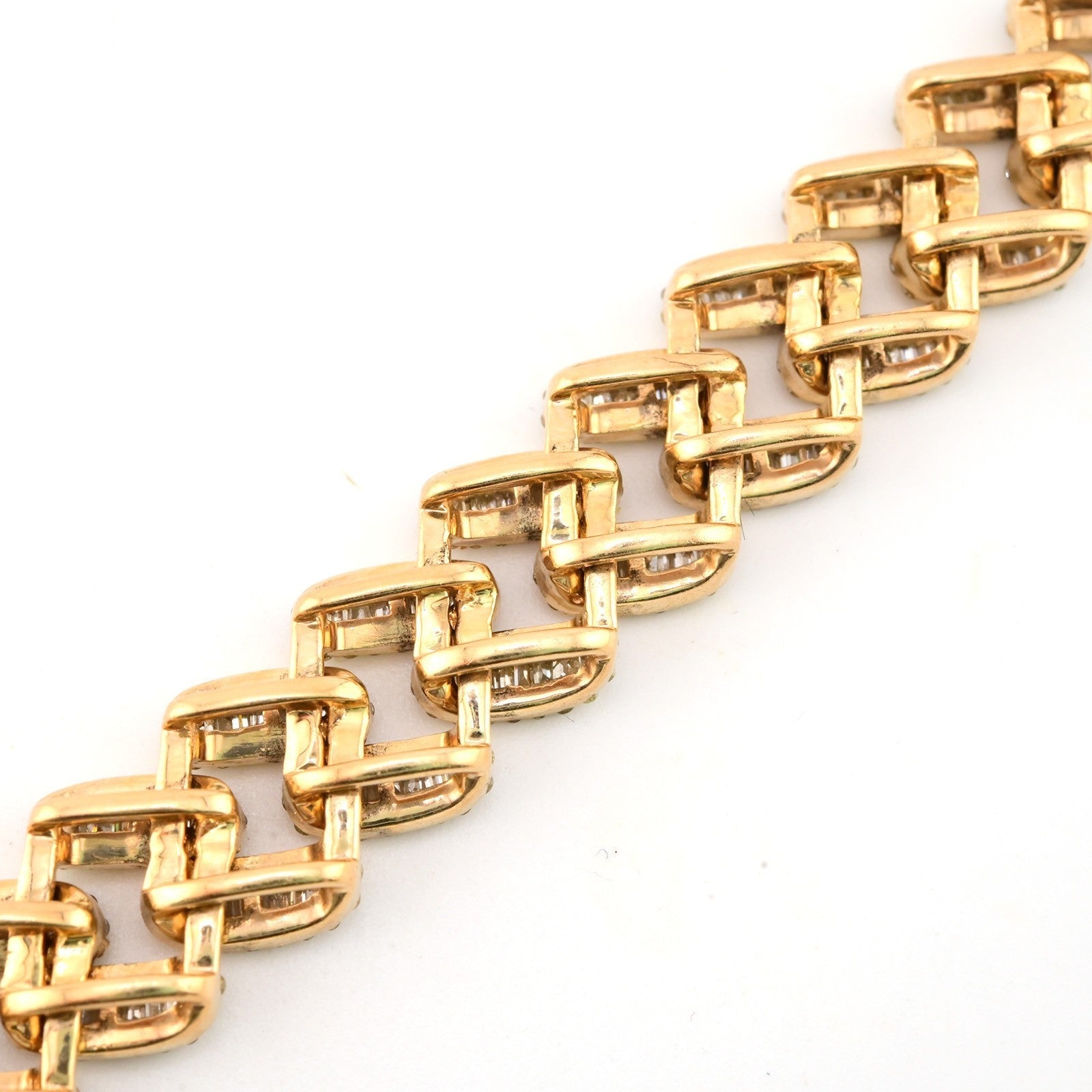 13MM 10k Yellow Gold 55.7gm 12CTW Pure Round/Baguette Diamond Cuban 8In Bracelet - Elite Jewelers - Bracelets