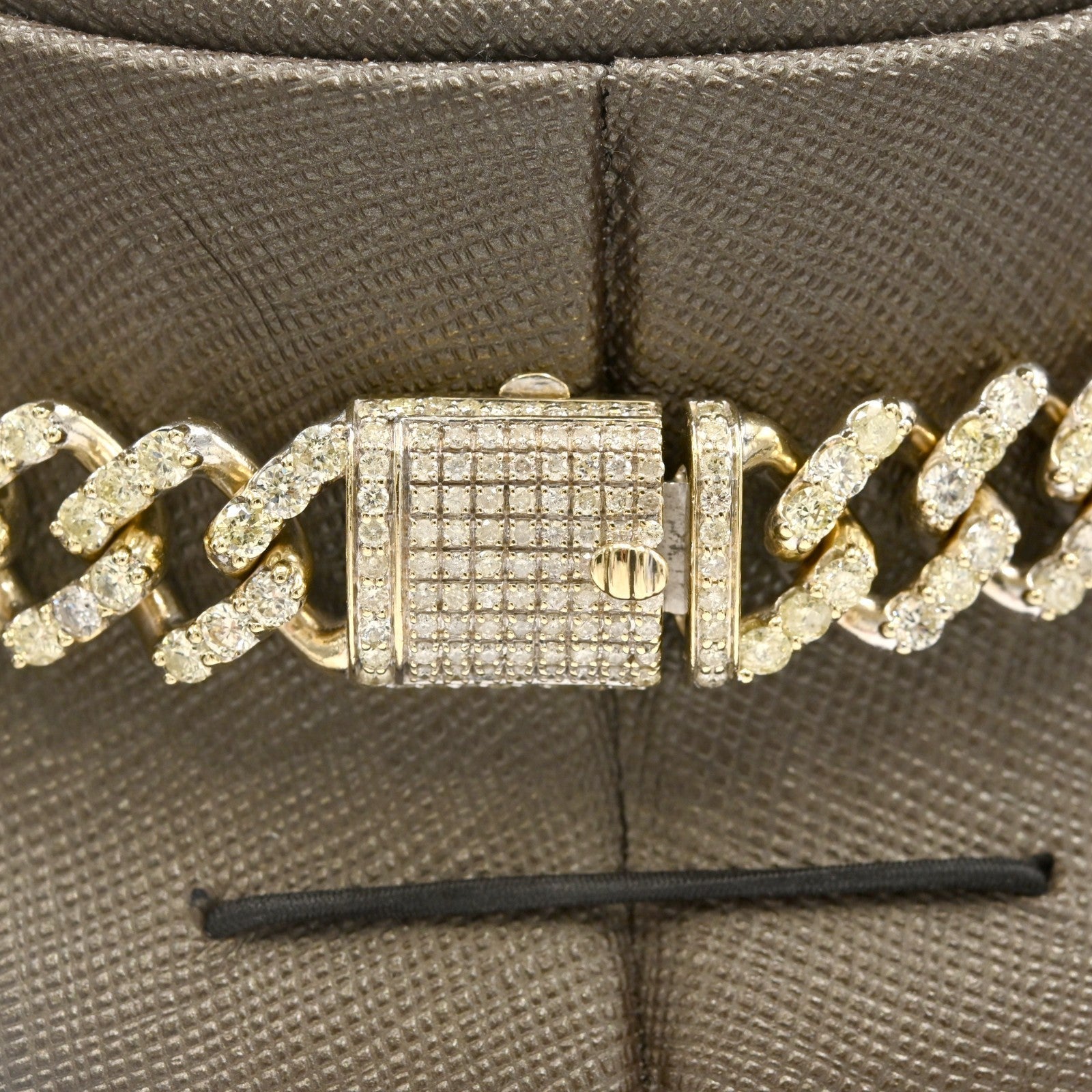 13MM 10k Yellow & Rose Gold 20 Inches 16CTW Natural Diamond Cuban Chain 83gms - Elite Jewelers - Necklaces & Chains