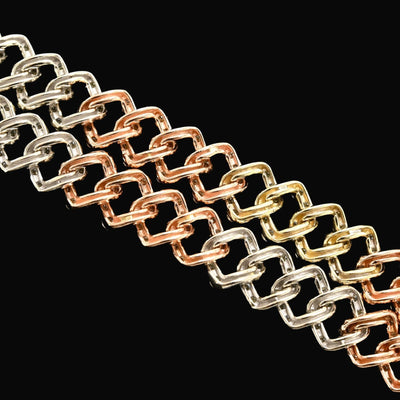 13MM 10k Yellow & Rose Gold 20 Inches 16CTW Natural Diamond Cuban Chain 83gms - Elite Jewelers - Necklaces & Chains