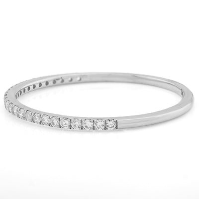 14K White Gold 0.25CT Lab Diamond VS Women Wedding Ring Band - Elite Jewelers - Rings