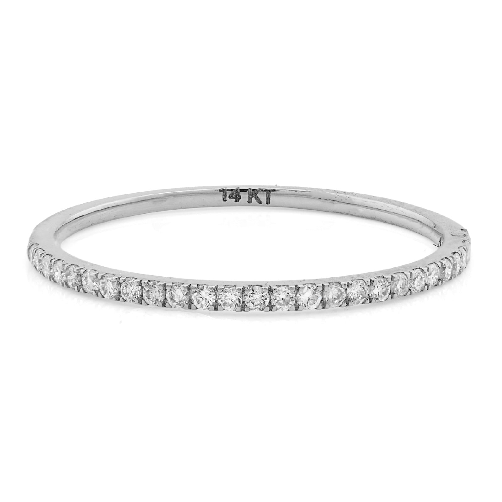 14K White Gold 0.25CT Lab Diamond VS Women Wedding Ring Band - Elite Jewelers - Rings