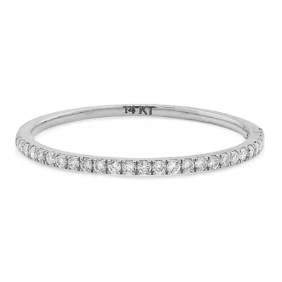 14K White Gold 0.25CT Lab Diamond VS Women Wedding Ring Band - Elite Jewelers - Rings
