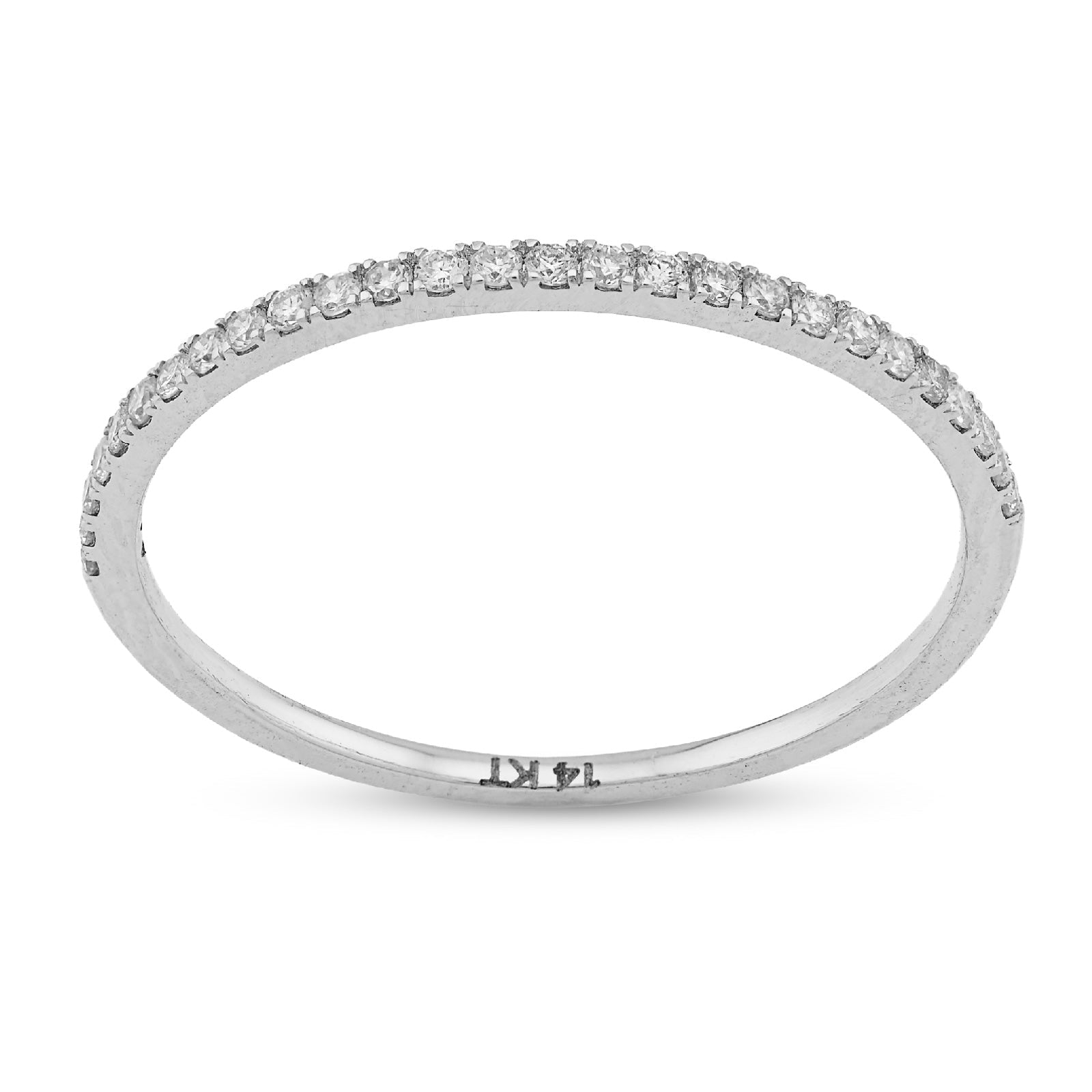 14K White Gold 0.25CT Lab Diamond VS Women Wedding Ring Band - Elite Jewelers - Rings