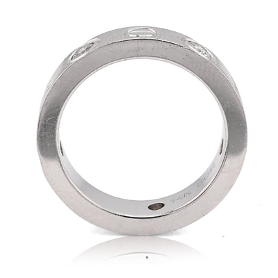 14K White Gold 0.74CT Natural Diamond Cartier 5 Diamond Love Ring Men Band - Elite Jewelers - Rings