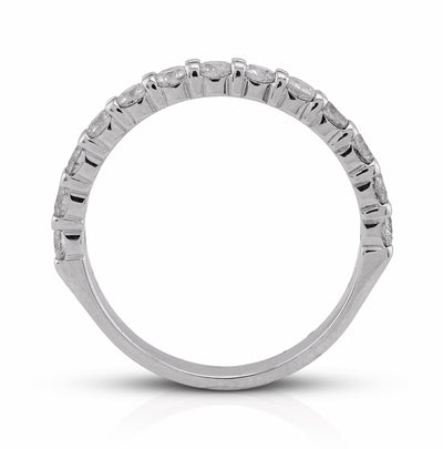 14K White Gold 1.5CT Round Diamond Lab Women Band - Elite Jewelers - Rings