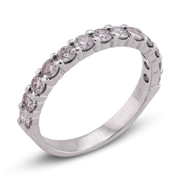 14K White Gold 1.5CT Round Diamond Lab Women Band - Elite Jewelers - Rings