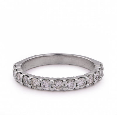 14K White Gold 1.5CT Round Diamond Lab Women Band - Elite Jewelers - Rings