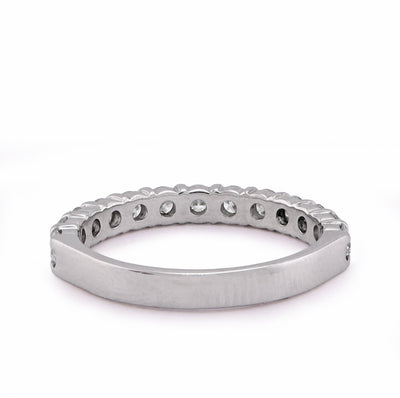 14K White Gold 1.5CT Round Diamond Lab Women Band - Elite Jewelers - Rings