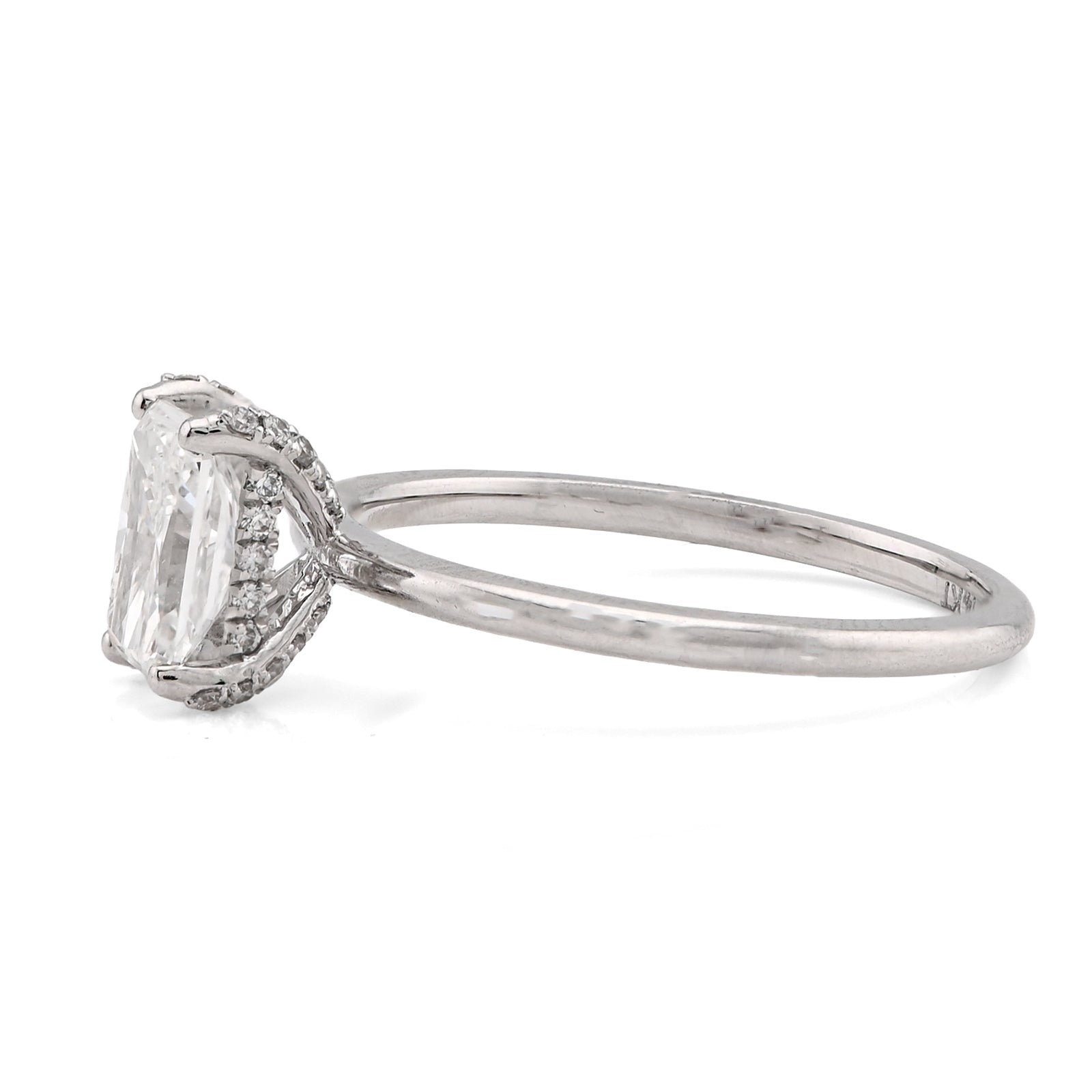 14K White Gold 1CT Princess Cut Solitaire Lab Diamond Women Wedding Ring - Elite Jewelers - Rings
