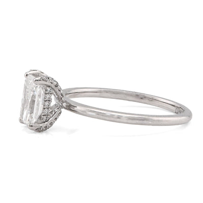 14K White Gold 1CT Princess Cut Solitaire Lab Diamond Women Wedding Ring - Elite Jewelers - Rings