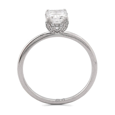 14K White Gold 1CT Princess Cut Solitaire Lab Diamond Women Wedding Ring - Elite Jewelers - Rings