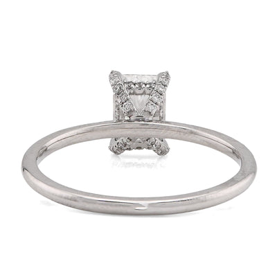 14K White Gold 1CT Princess Cut Solitaire Lab Diamond Women Wedding Ring - Elite Jewelers - Rings