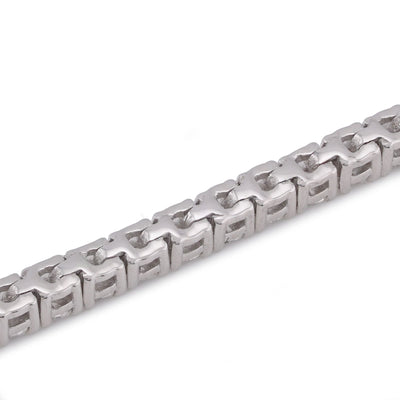 14K White Gold 2.81CT Lab Diamond 4 Pointer Tennis Bracelet 7" - Elite Jewelers-Bracelets