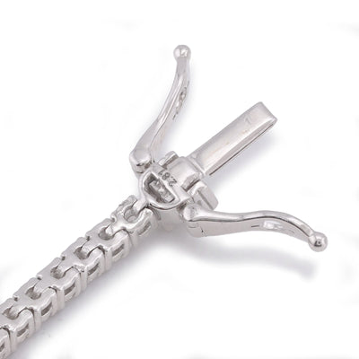 14K White Gold 2.81CT Lab Diamond 4 Pointer Tennis Bracelet 7" - Elite Jewelers-Bracelets