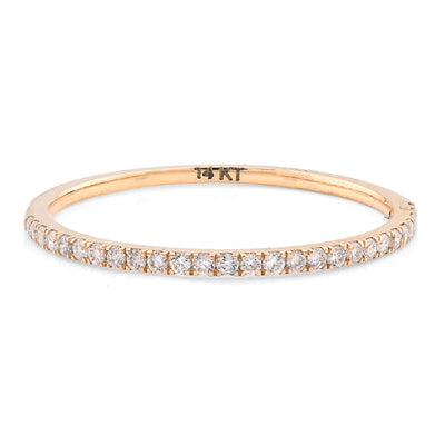 14K Yellow Gold 0.25CT Lab Diamond Women's Wedding Ring Band 0.7MM - Elite Jewelers - Rings