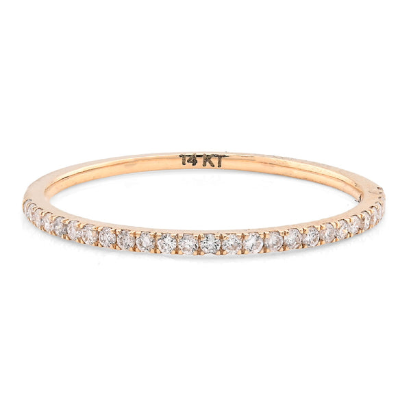 14K Yellow Gold 0.25CT Lab Diamond Women's Wedding Ring Band 0.7MM - Elite Jewelers - Rings