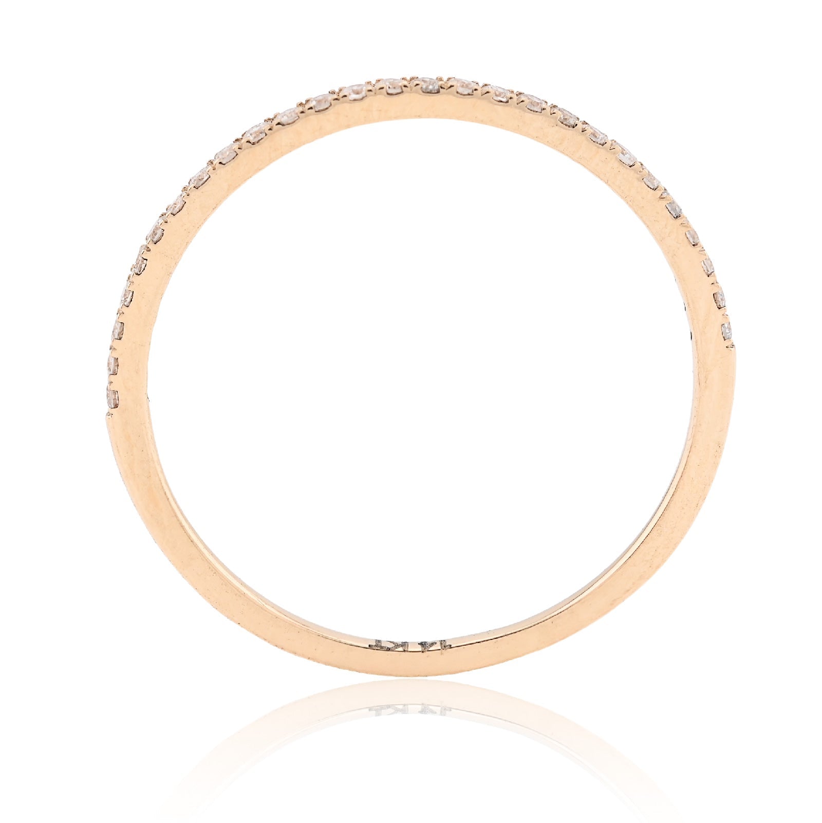 14K Yellow Gold 0.25CT Lab Diamond Women's Wedding Ring Band 0.7MM - Elite Jewelers - Rings