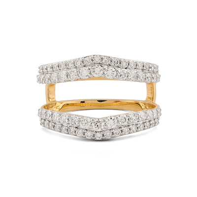 14K Yellow Gold 1.04CT Lab Diamond Women Ring - Elite Jewelers-Rings