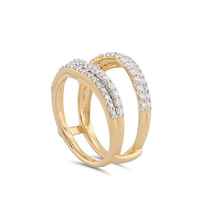 14K Yellow Gold 1.04CT Lab Diamond Women Ring - Elite Jewelers-Rings