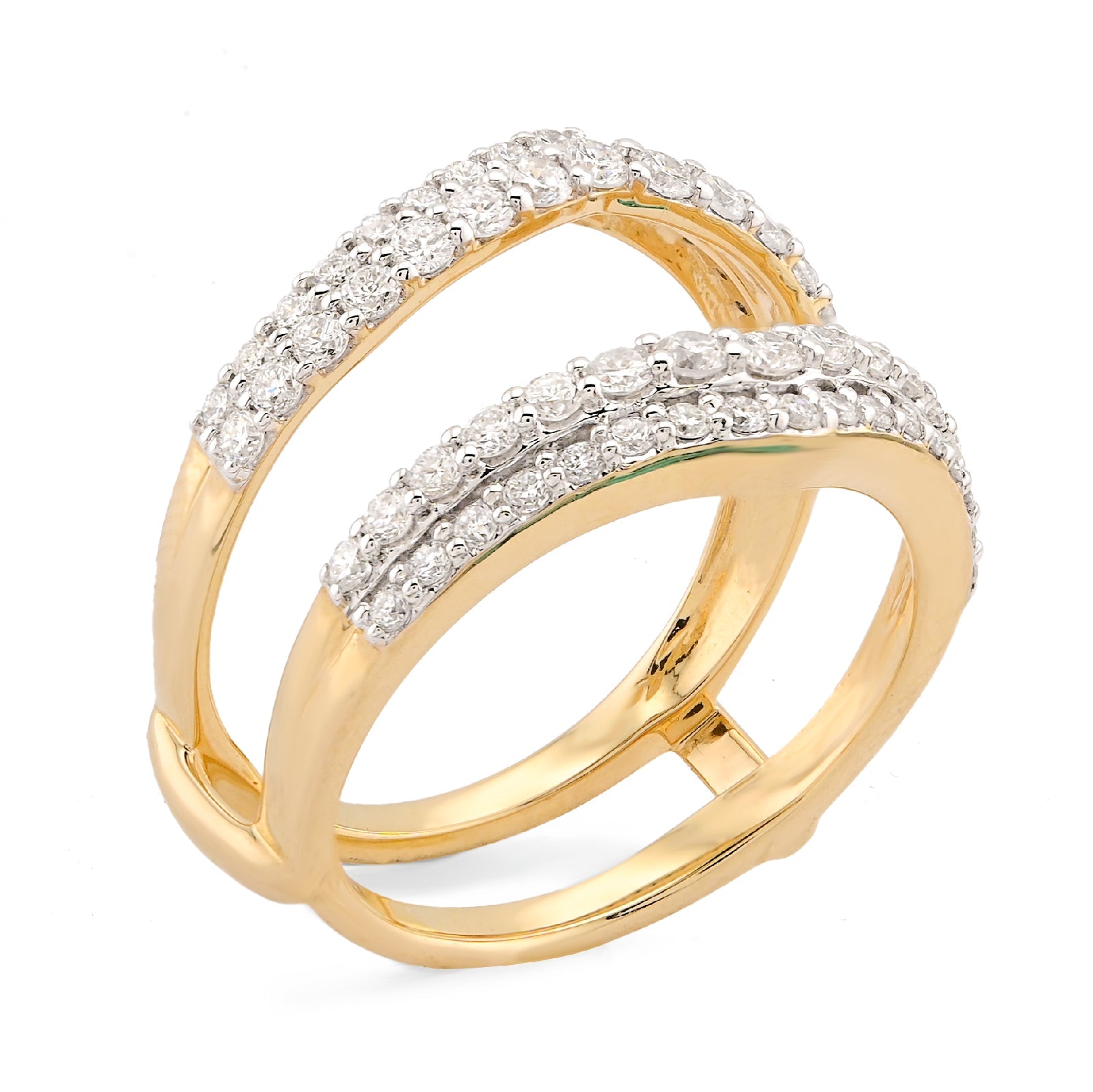 14K Yellow Gold 1.04CT Lab Diamond Women Ring - Elite Jewelers-Rings