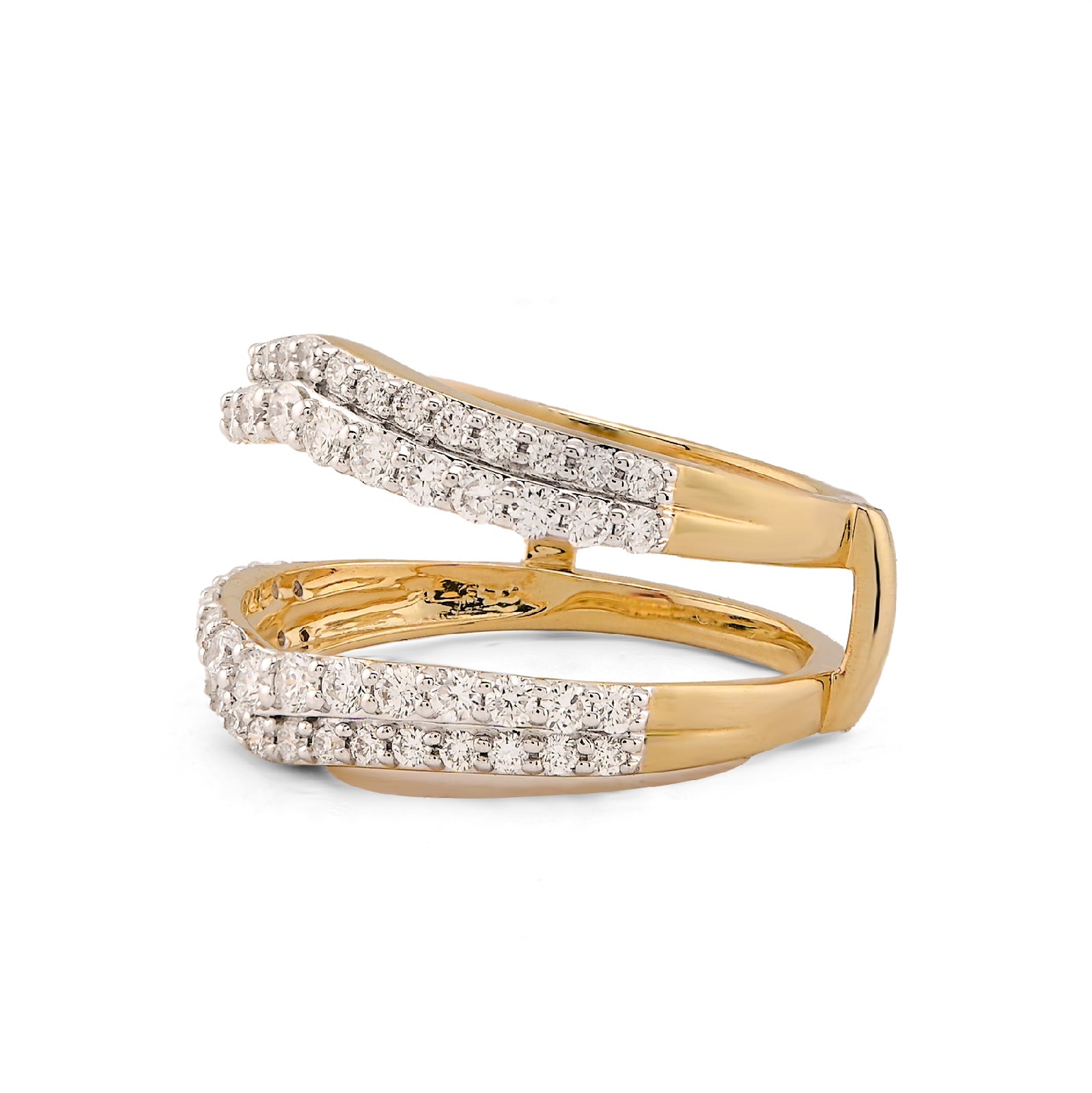 14K Yellow Gold 1.04CT Lab Diamond Women Ring - Elite Jewelers-Rings