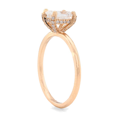 14K Yellow Gold 1CT Cushion Cut Solitaire Lab Diamond Women Wedding Ring - Elite Jewelers - Rings