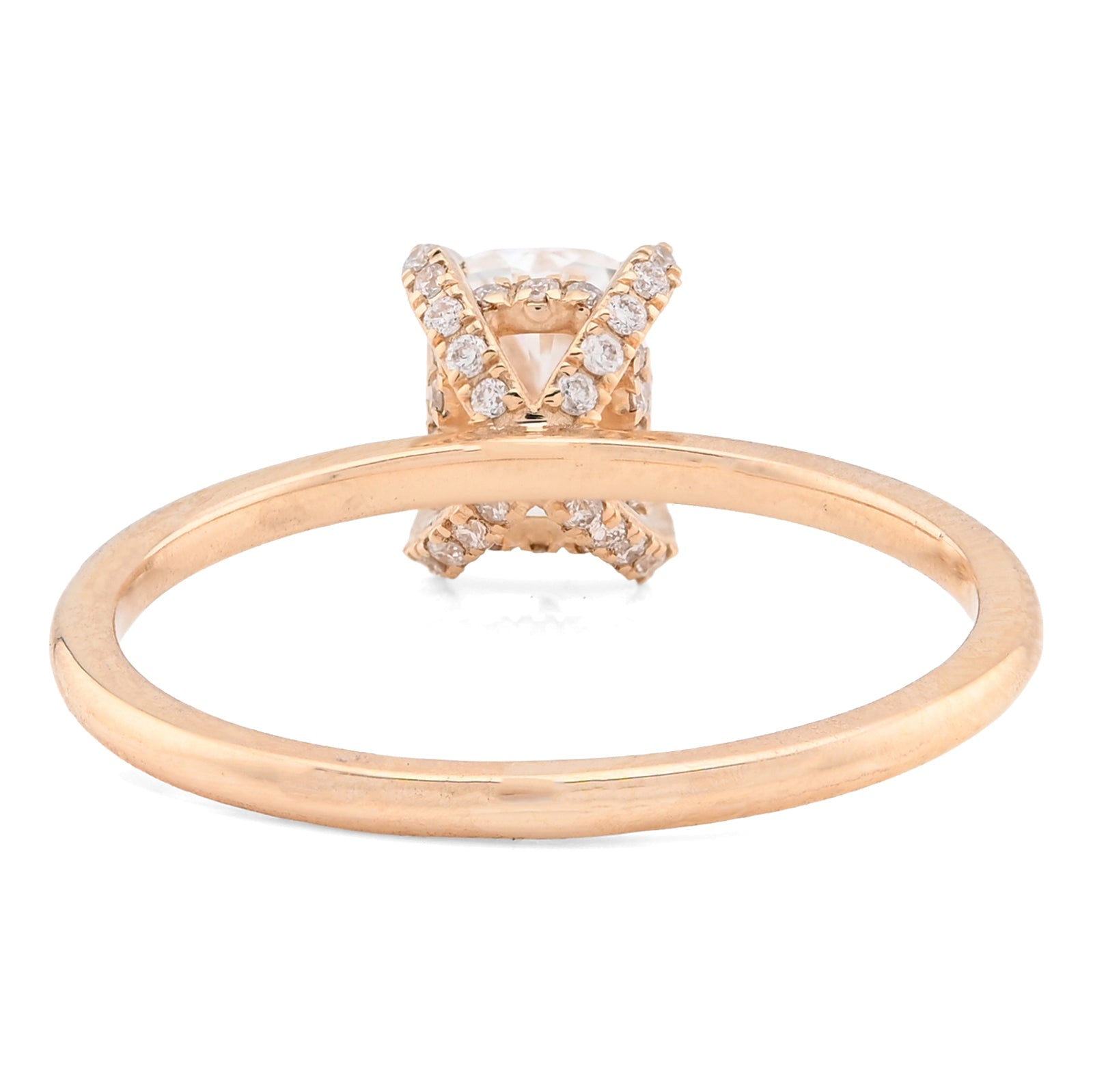 14K Yellow Gold 1CT Cushion Cut Solitaire Lab Diamond Women Wedding Ring - Elite Jewelers - Rings