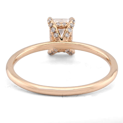 14K Yellow Gold 1CT Emerald Cut Solitaire Lab Diamond Women Wedding Ring - Elite Jewelers - Rings