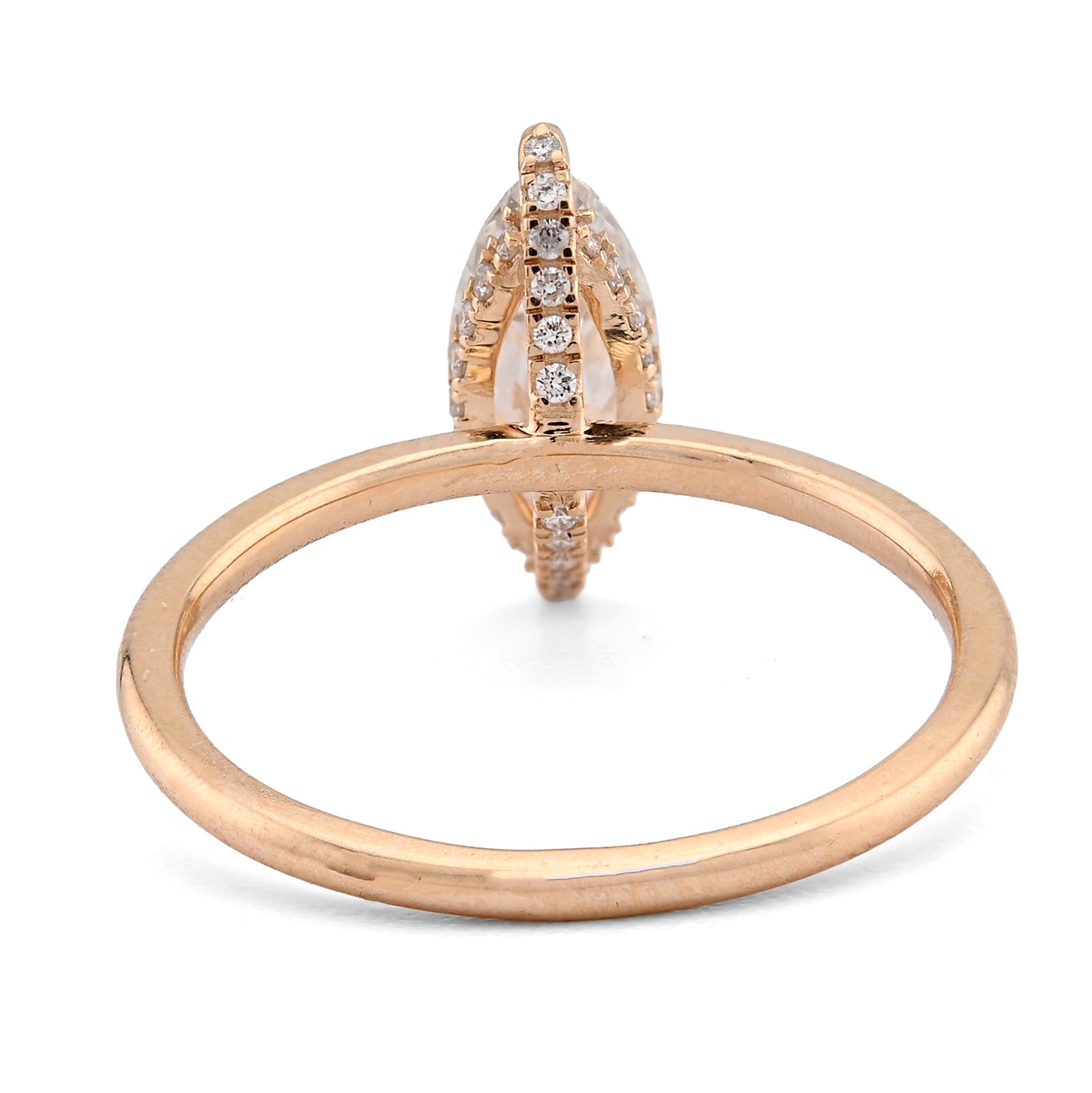 14K Yellow Gold 1CT Marquise Solitaire Lab Diamond Women Wedding Ring - Elite Jewelers - Rings