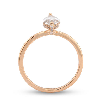 14K Yellow Gold 1CT Marquise Solitaire Lab Diamond Women Wedding Ring - Elite Jewelers - Rings