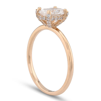 14K Yellow Gold 1CT Oval Solitaire Lab Diamond Women Wedding Ring - Elite Jewelers - Rings