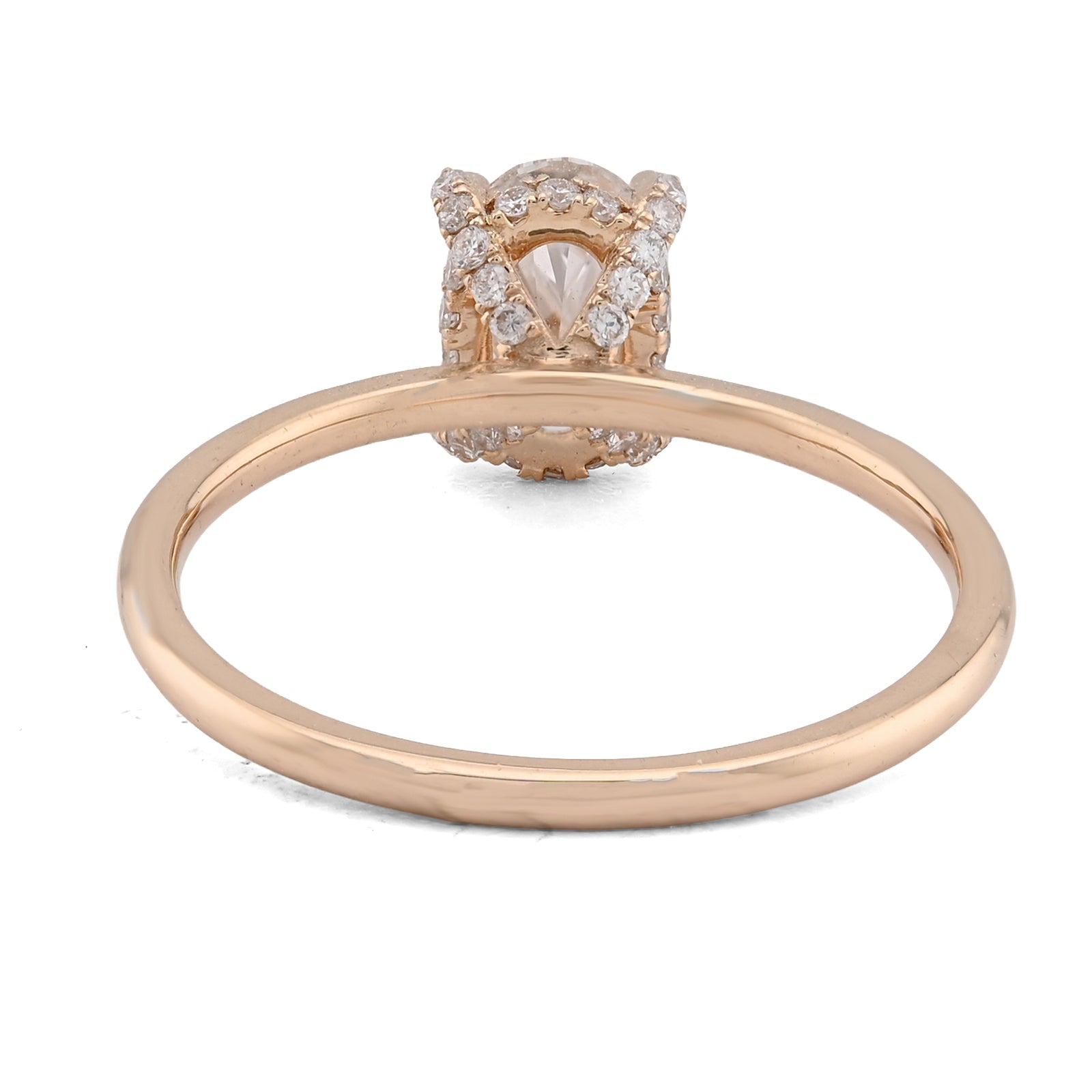 14K Yellow Gold 1CT Oval Solitaire Lab Diamond Women Wedding Ring - Elite Jewelers - Rings