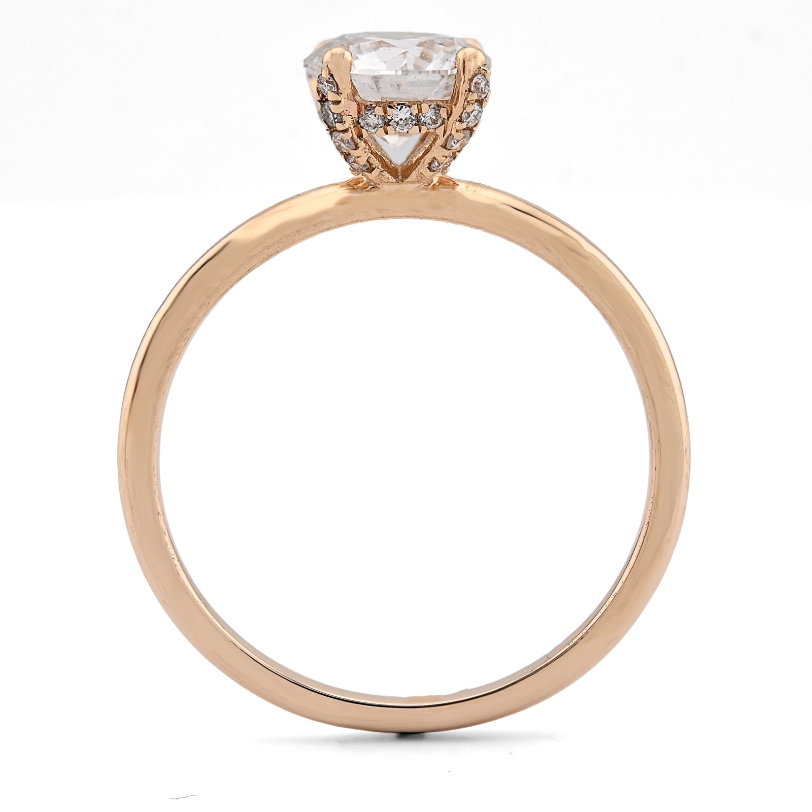 14K Yellow Gold 1CT Round Solitaire Lab Diamond Women Wedding Ring - Elite Jewelers - Rings