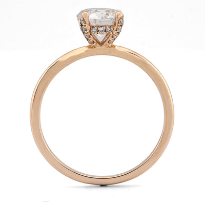 14K Yellow Gold 1CT Round Solitaire Lab Diamond Women Wedding Ring - Elite Jewelers - Rings