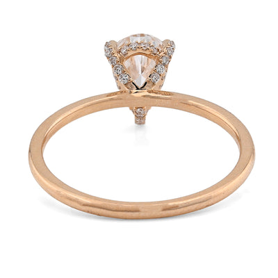 14K Yellow Gold 1CT Tear Drop Solitaire Lab Diamond Women Wedding Ring - Elite Jewelers - Rings
