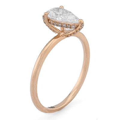 14K Yellow Gold 1CT Tear Drop Solitaire Lab Diamond Women Wedding Ring - Elite Jewelers - Rings