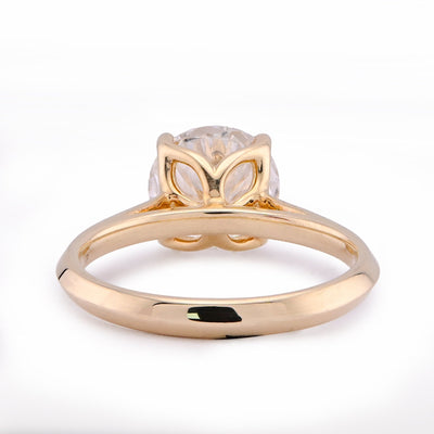 14K Yellow Gold 2.5CT Round Solitaire Centre Lab Diamond Women Ring - Elite Jewelers - Rings