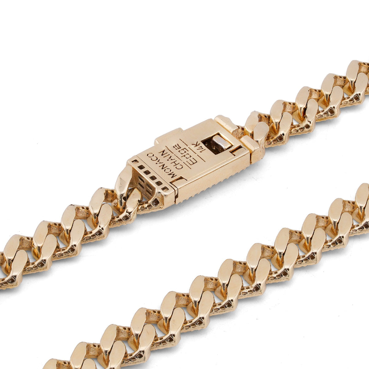 14K Yellow Gold 8.5CT Natural Diamond 10MM Men Box Cuban link Chain 24" Necklace - Elite Jewelers-Necklaces