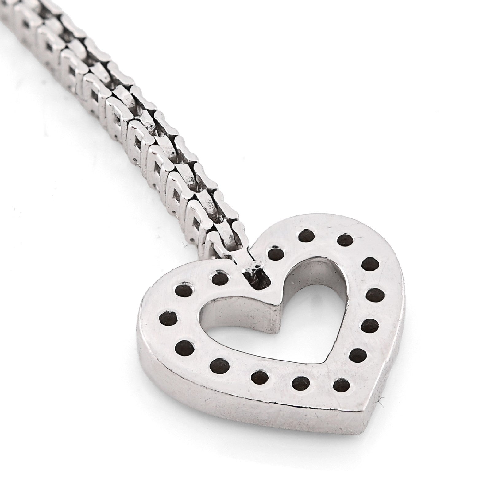 1.5MM 14k White Gold 6.5g 1.25CTW Natural Diamond Heart Tennis Bracelet 7 Inches - Elite Jewelers - Bracelets