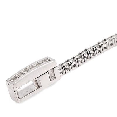 1.5MM 14k White Gold 6.5g 1.25CTW Natural Diamond Heart Tennis Bracelet 7 Inches - Elite Jewelers - Bracelets