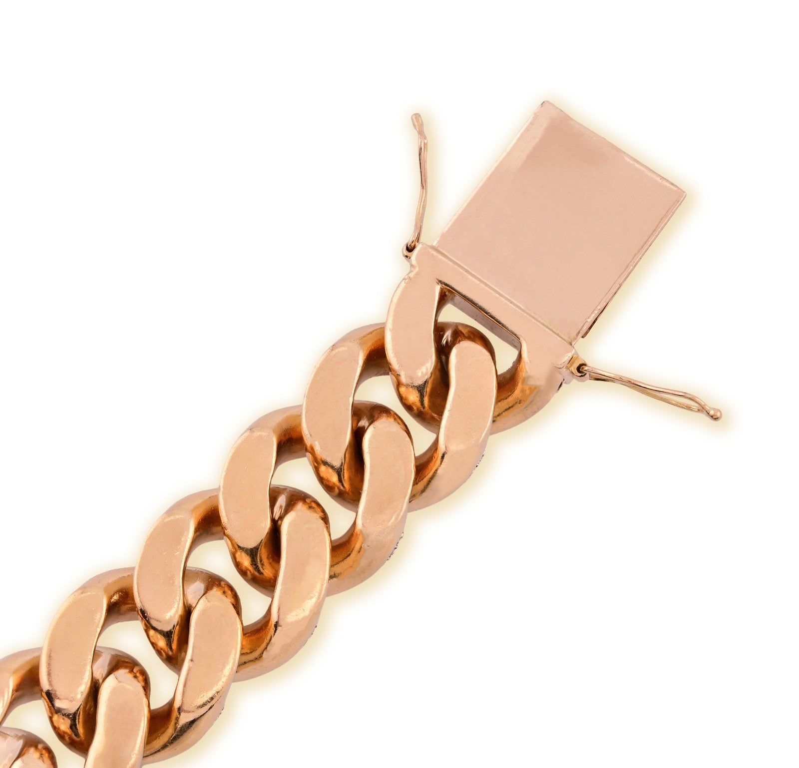 18MM 18k Yellow Gold 258.6gm 18CTW Natural Diamond 8In Puff Miami Cuban Bracelet - Elite Jewelers - Bracelets
