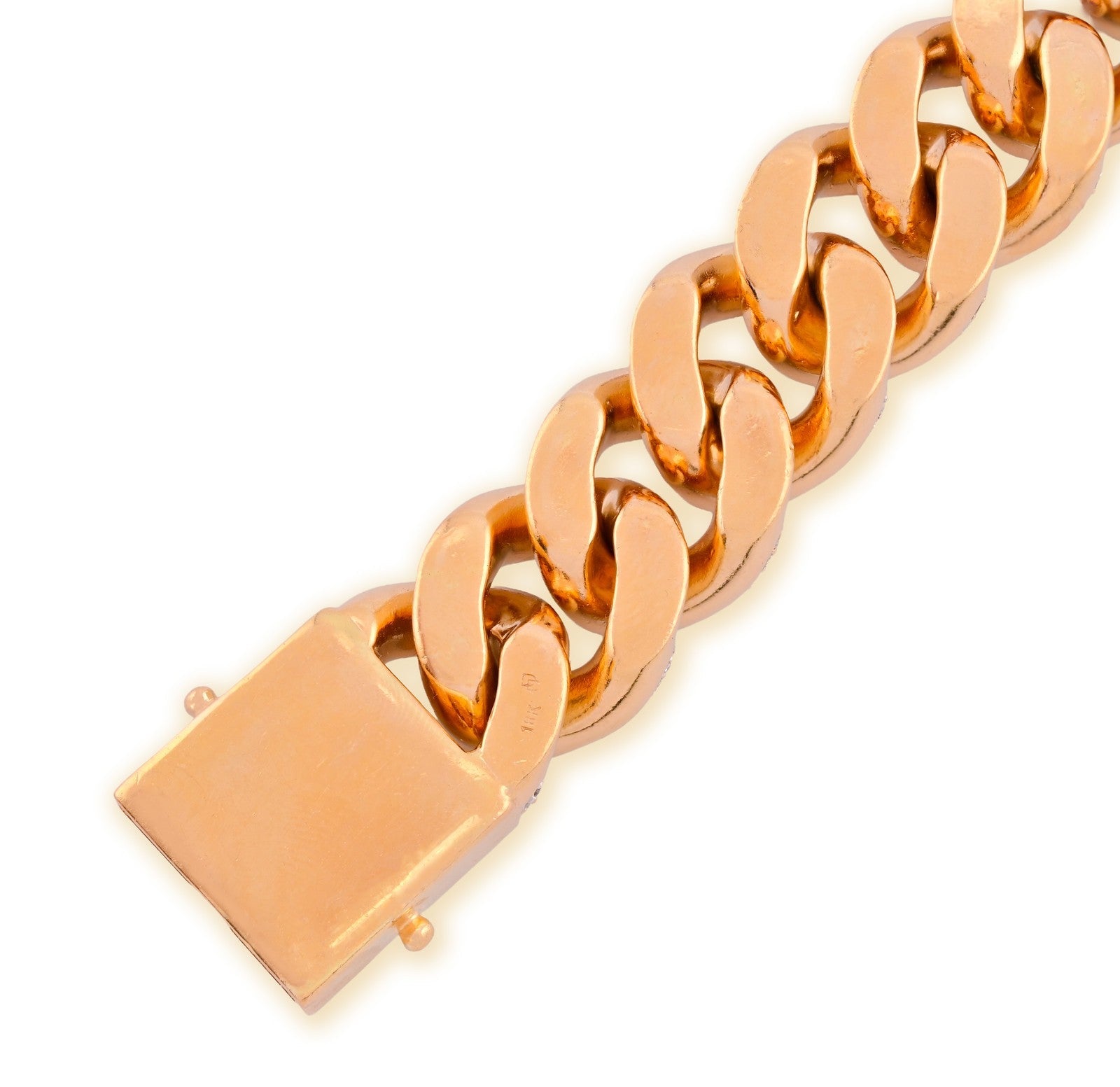 18MM 18k Yellow Gold 258.6gm 18CTW Natural Diamond 8In Puff Miami Cuban Bracelet - Elite Jewelers - Bracelets