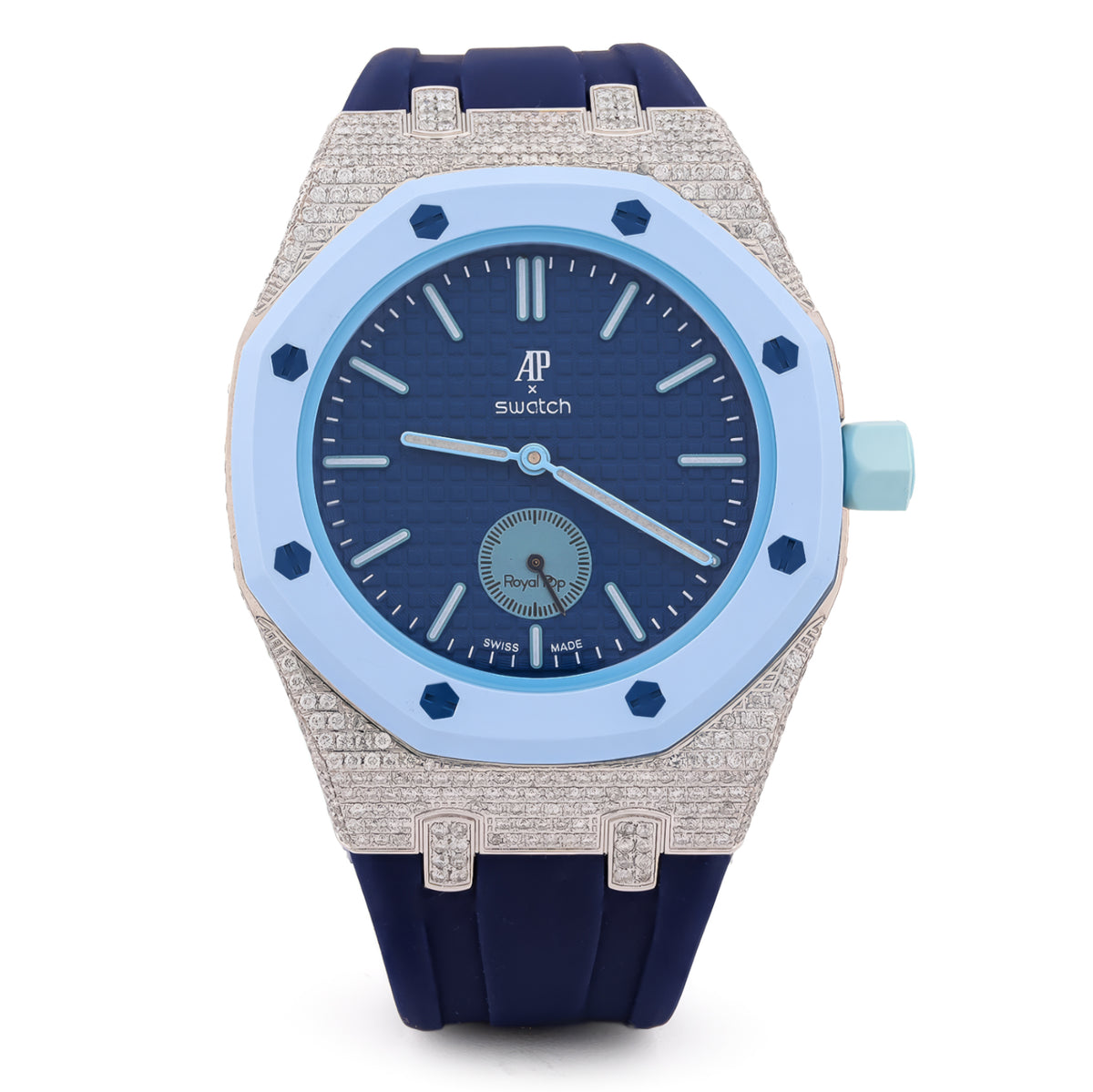 AP x Swatch Royal Pop Natural Diamond Band Watch Lan Ba