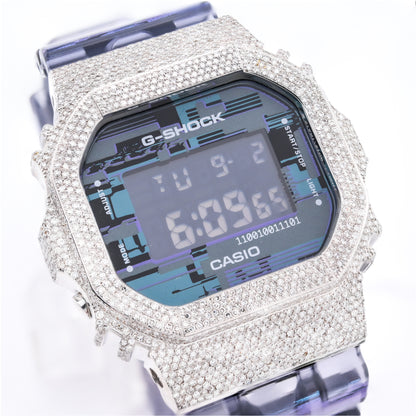 G-Shock DW-5600NN 3.00 CTW Diamond Bezel Iced Out Watch