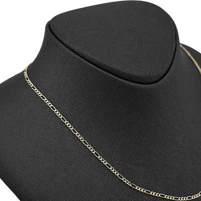 2MM 10k Yellow Gold 20 Inches 1.5 grams Figaro Chain Necklace For Mens Womens - Elite Jewelers - Necklaces & Chains