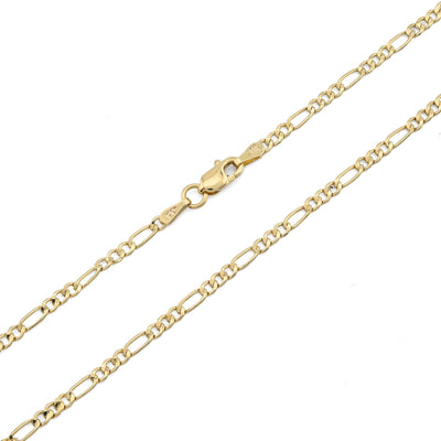 2MM 10k Yellow Gold 20 Inches 1.5 grams Figaro Chain Necklace For Mens Womens - Elite Jewelers - Necklaces & Chains