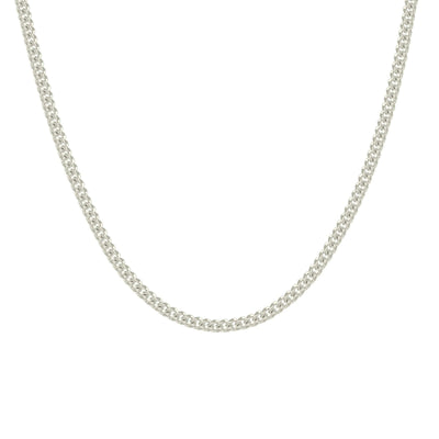 2MM 925 Sterling Silver Solid Miami Cuban Chain Unisex 20 Inch 6g Necklace - Elite Jewelers - Necklaces & Chains