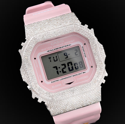 G-Shock DW5600VT Ice-Cream Dial 4.70 CTW Diamond Iced Out Watch