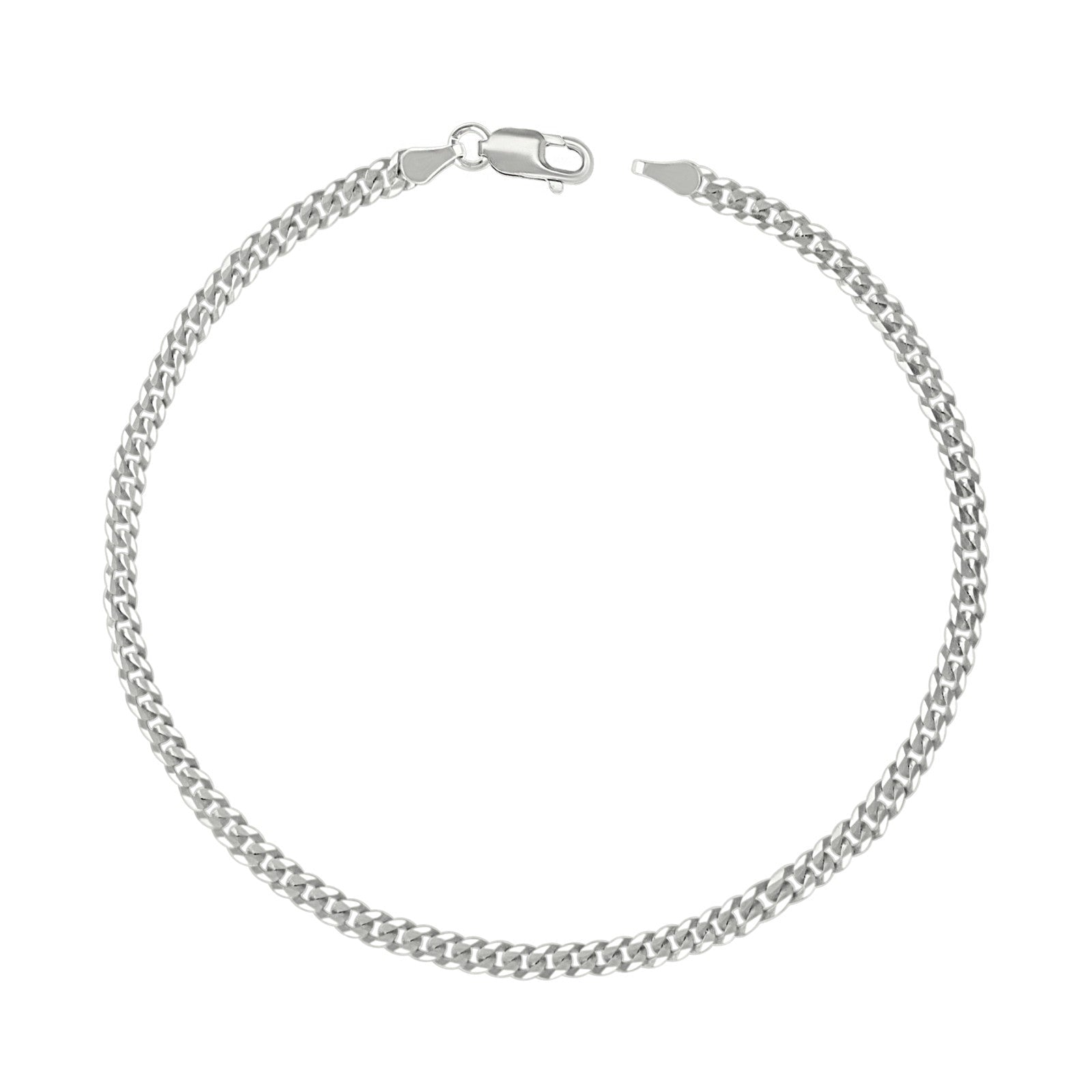 3MM Unisex 925 Sterling Silver Solid Super Flat Cuban Chain 22In 6.3g Necklace - Elite Jewelers - Necklaces & Chains