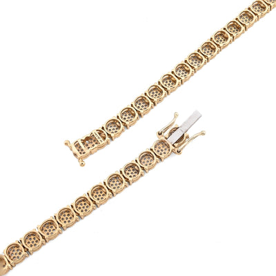 4.5MM 10k Yellow Gold 5 CTW Natural Diamond Tennis Chain 20 Inch 21.9gm Necklace - Elite Jewelers - Necklaces & Chains